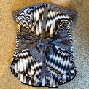Strapless button down